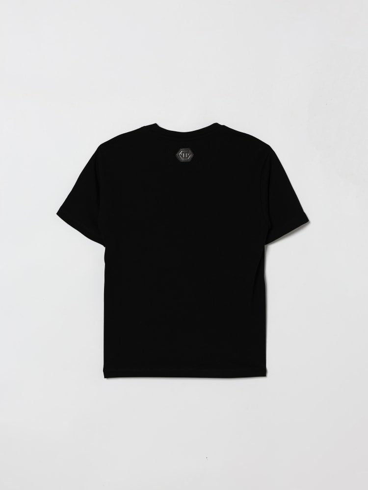 Stone Island bermuda nero bambino in felpa di cotone