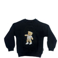 Felpa bambina Philipp Plein junior nera in cotone