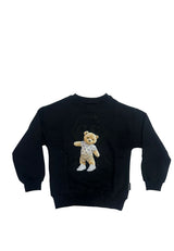 Felpa bambina Philipp Plein junior nera in cotone