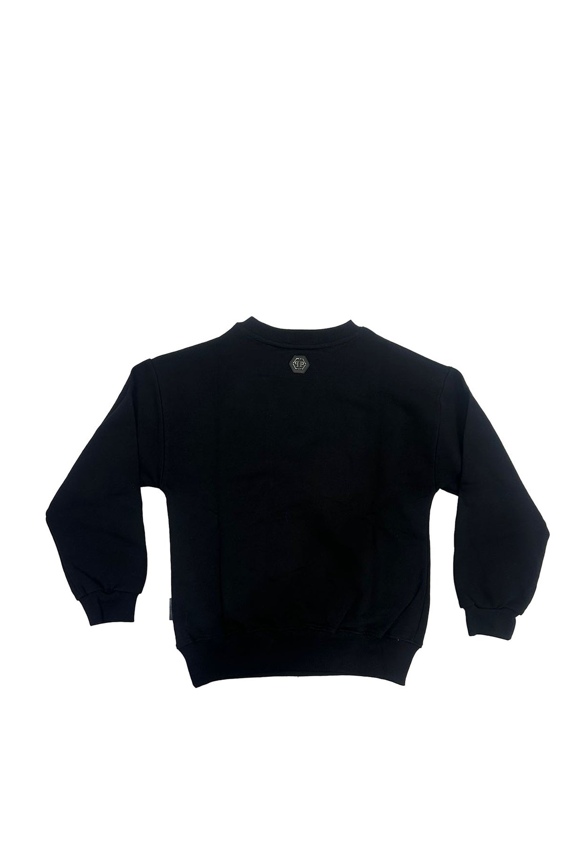 Felpa bambina Philipp Plein junior nera in cotone