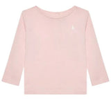 T-shirt neonata Ralph Lauren rosa in cotone | ViaMonte Shop