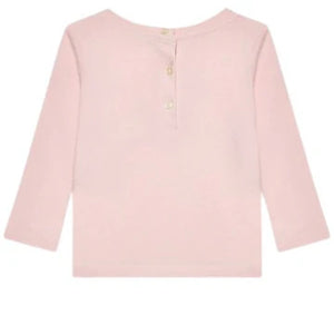 T-shirt neonata Ralph Lauren rosa in cotone | ViaMonte Shop