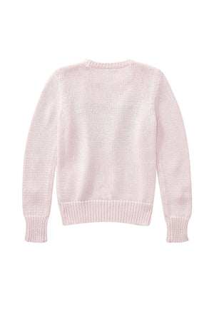 Maglia bambina Ralph Lauren rosa in cotone | ViaMonte Shop