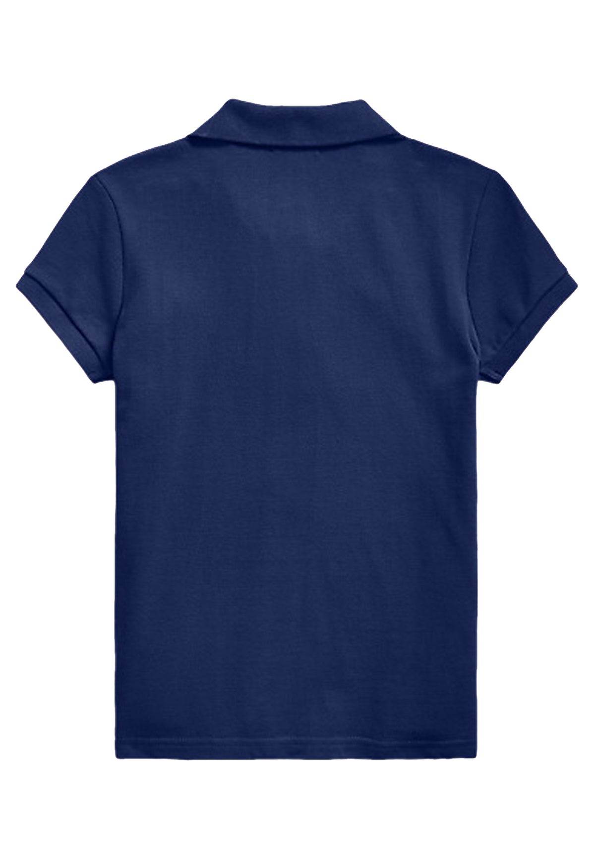 Polo bambina Ralph Lauren blu in piquet di cotone | ViaMonte Shop
