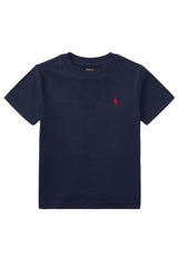 T-shirt bambina Ralph Lauren blu navy in cotone | ViaMonte Shop