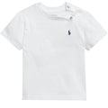 T-shirt neonato Ralph Lauren bianca in cotone