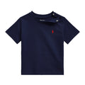 T-shirt neonato Ralph Lauren blu in cotone | ViaMonte Shop