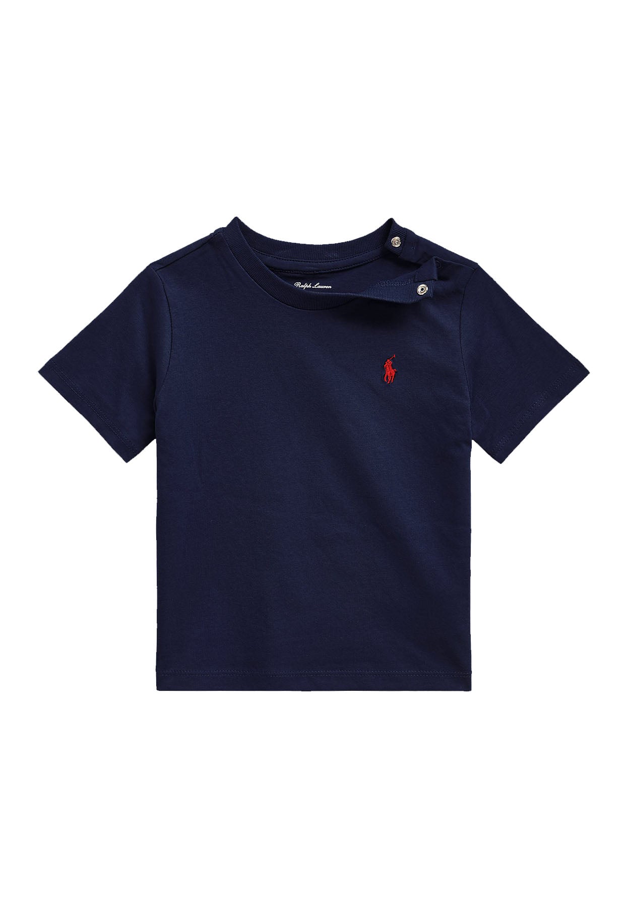 T-shirt neonato Ralph Lauren blu in cotone | ViaMonte Shop