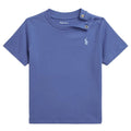 T-shirt neonato Ralph Lauren blu in cotone