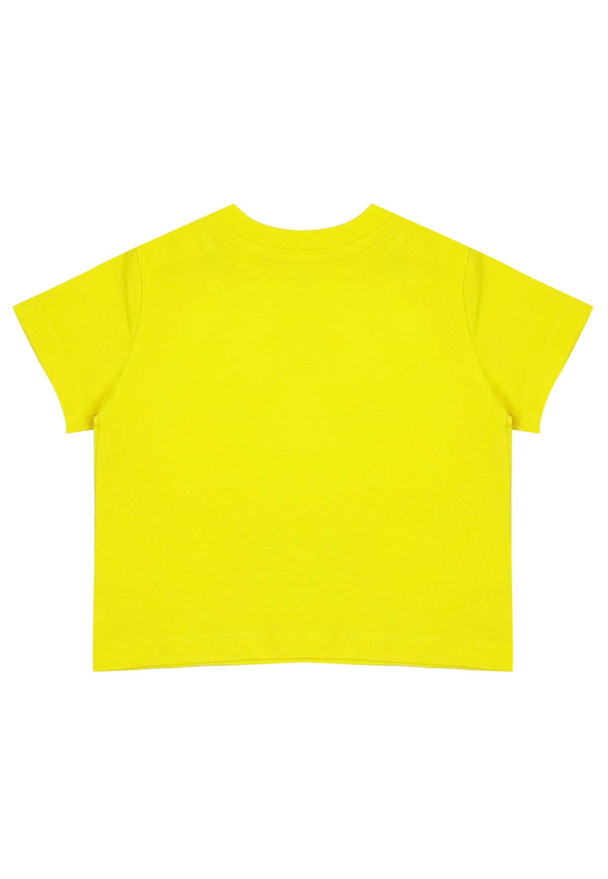T-shirt neonato Ralph Lauren gialla in cotone