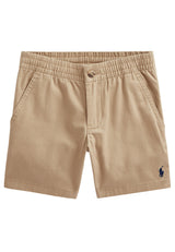 Bermuda neonato Ralph Lauren beige in twill stretch | ViaMonte Shop