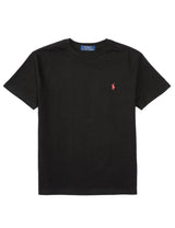 T-shirt bambino Ralph Lauren nera in cotone | ViaMonte Shop