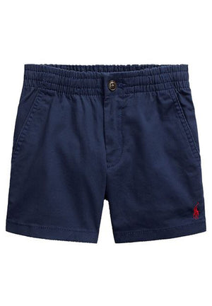 Bermuda bambino Ralph Lauren blu in cotone stretch | ViaMonte Shop