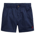 Bermuda bambino Ralph Lauren blu in cotone stretch | ViaMonte Shop