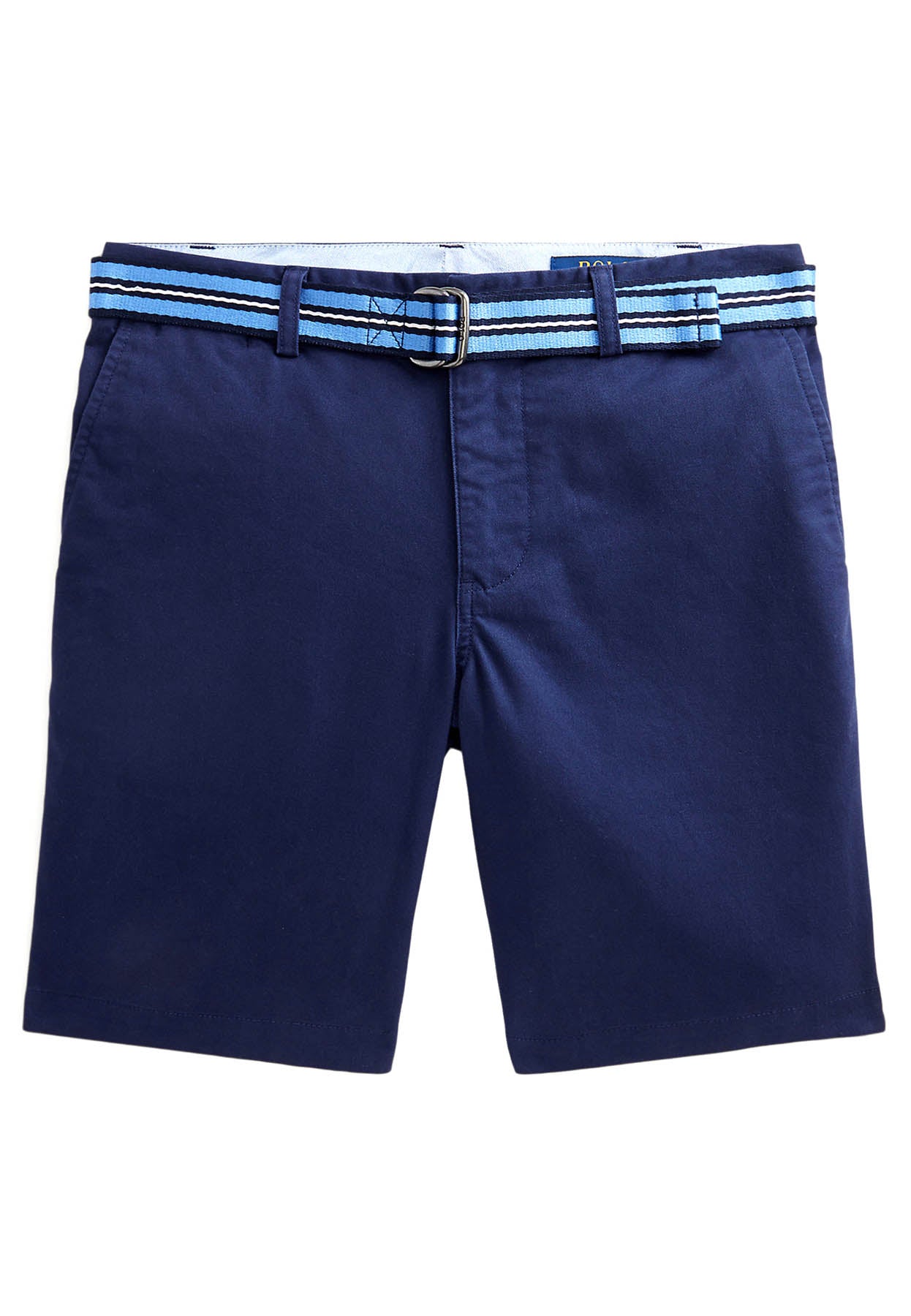 Bermuda bambino Ralph Lauren blu in cotone stretch | ViaMonte Shop