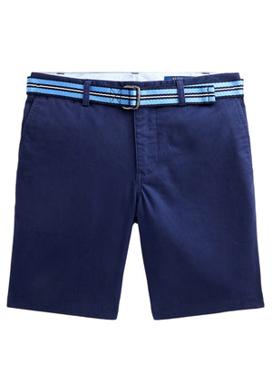 Bermuda bambino Ralph Lauren blu in cotone stretch | ViaMonte Shop