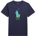 T-shirt bambino Ralph Lauren blu in cotone | ViaMonte Shop