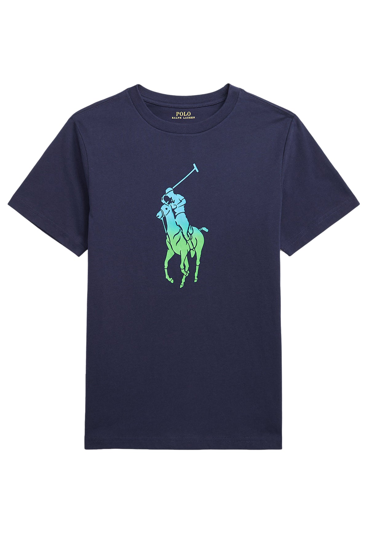 T-shirt bambino Ralph Lauren blu in cotone | ViaMonte Shop