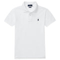 Polo bambino Ralph Lauren bianca in piquet di cotone | ViaMonte Shop
