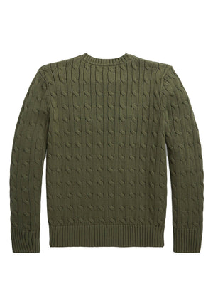 Maglia bambino Ralph Lauren Kids girocollo verde in cotone | ViaMonte Shop