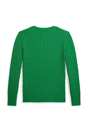 Maglia bambino Ralph Lauren Kids verde in cotone | ViaMonte Shop