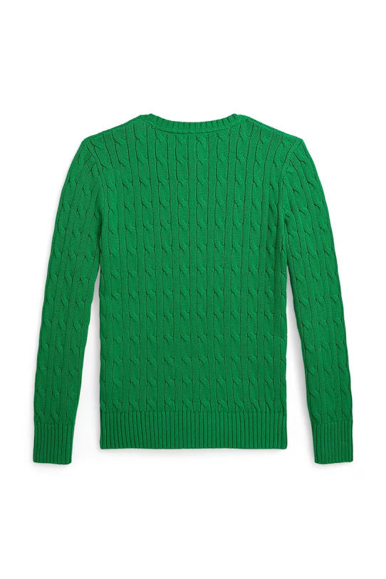 Maglia bambino Ralph Lauren Kids verde in cotone | ViaMonte Shop