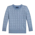 Maglia bambino Ralph Lauren Kids azzurro polvere in cotone | ViaMonte Shop
