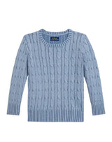 Maglia bambino Ralph Lauren Kids azzurro polvere in cotone | ViaMonte Shop