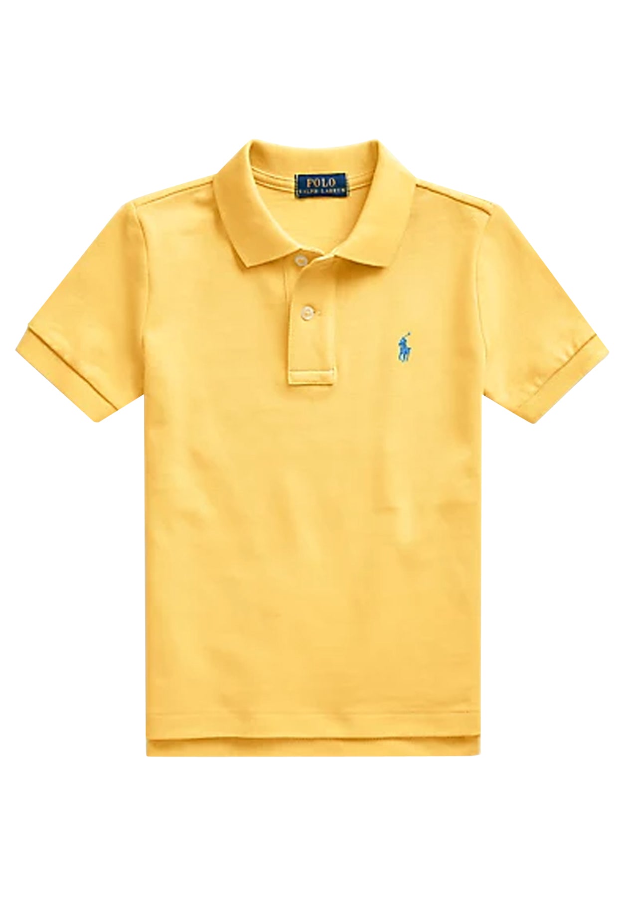 Polo bambino Ralph Lauren gialla in piquet di cotone | ViaMonte Shop