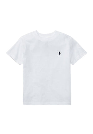 T-shirt bambino Ralph Lauren bianca in cotone | ViaMonte Shop