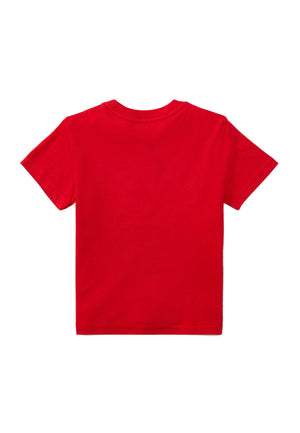 T-shirt bambino Ralph Lauren rossa in cotone | ViaMonte Shop