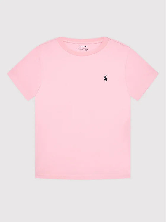 T-shirt bambino Ralph Lauren rosa in cotone | ViaMonte Shop