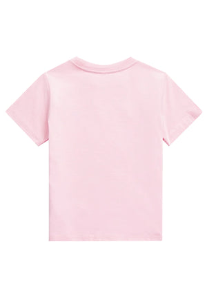 T-shirt bambino Ralph Lauren rosa in cotone | ViaMonte Shop
