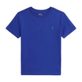 T-shirt bambino Ralph Lauren bluette in jersey di cotone | ViaMonte Shop