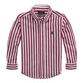 Camicia bambino Ralph Lauren bianca/rossa in cotone | ViaMonte Shop