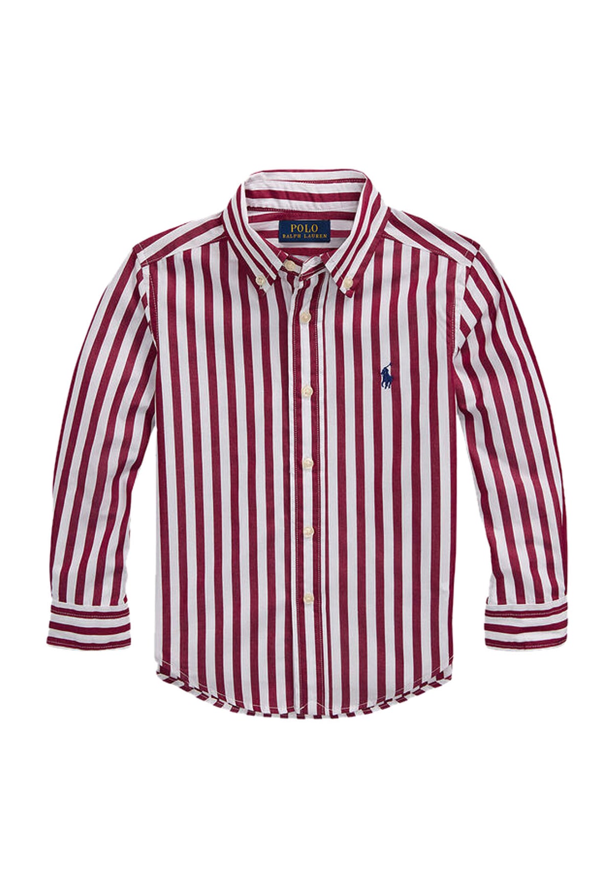 Camicia bambino Ralph Lauren bianca/rossa in cotone | ViaMonte Shop
