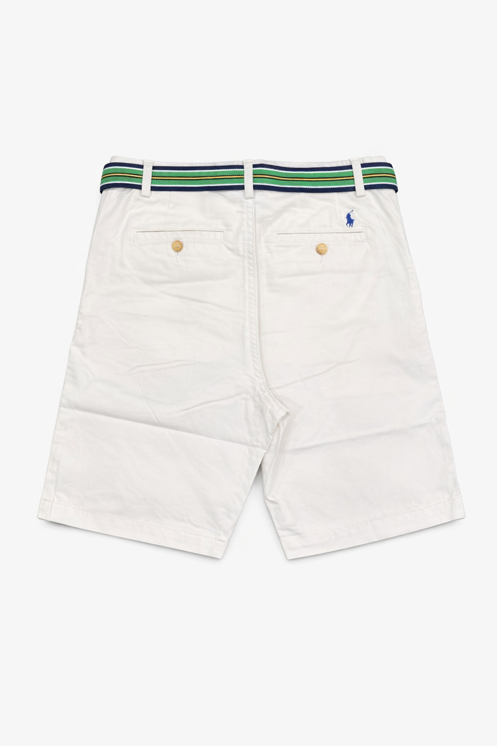 Bermuda bambino Ralph Lauren bianco in twill stretch | ViaMonte Shop