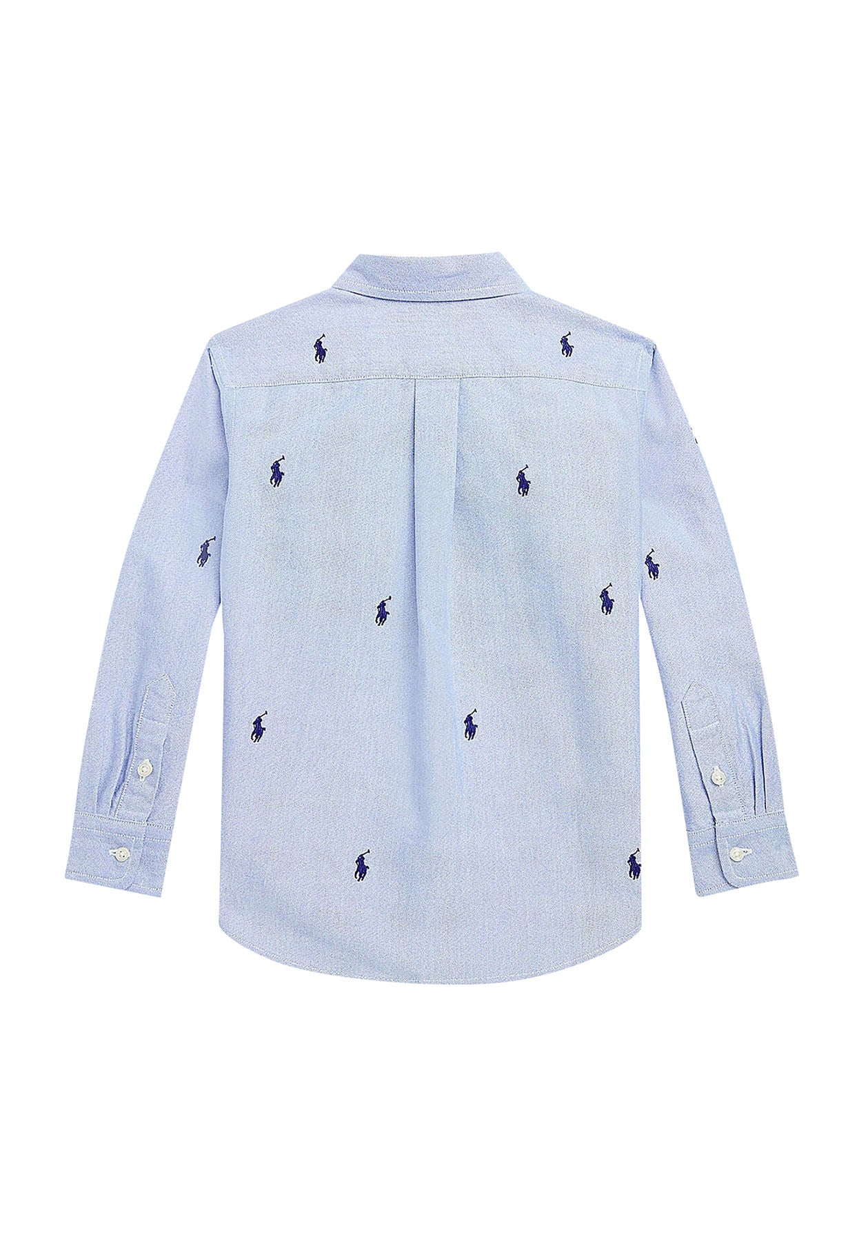 Camicia bambino Ralph Lauren azzurra in cotone | ViaMonte Shop