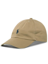 Cappello bambino Ralph Lauren beige in twill di cotone | ViaMonte Shop