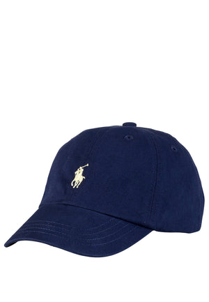 Cappello bambino Ralph Lauren blu in twill di cotone | ViaMonte Shop
