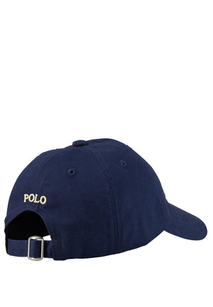 Cappello bambino Ralph Lauren blu in twill di cotone | ViaMonte Shop