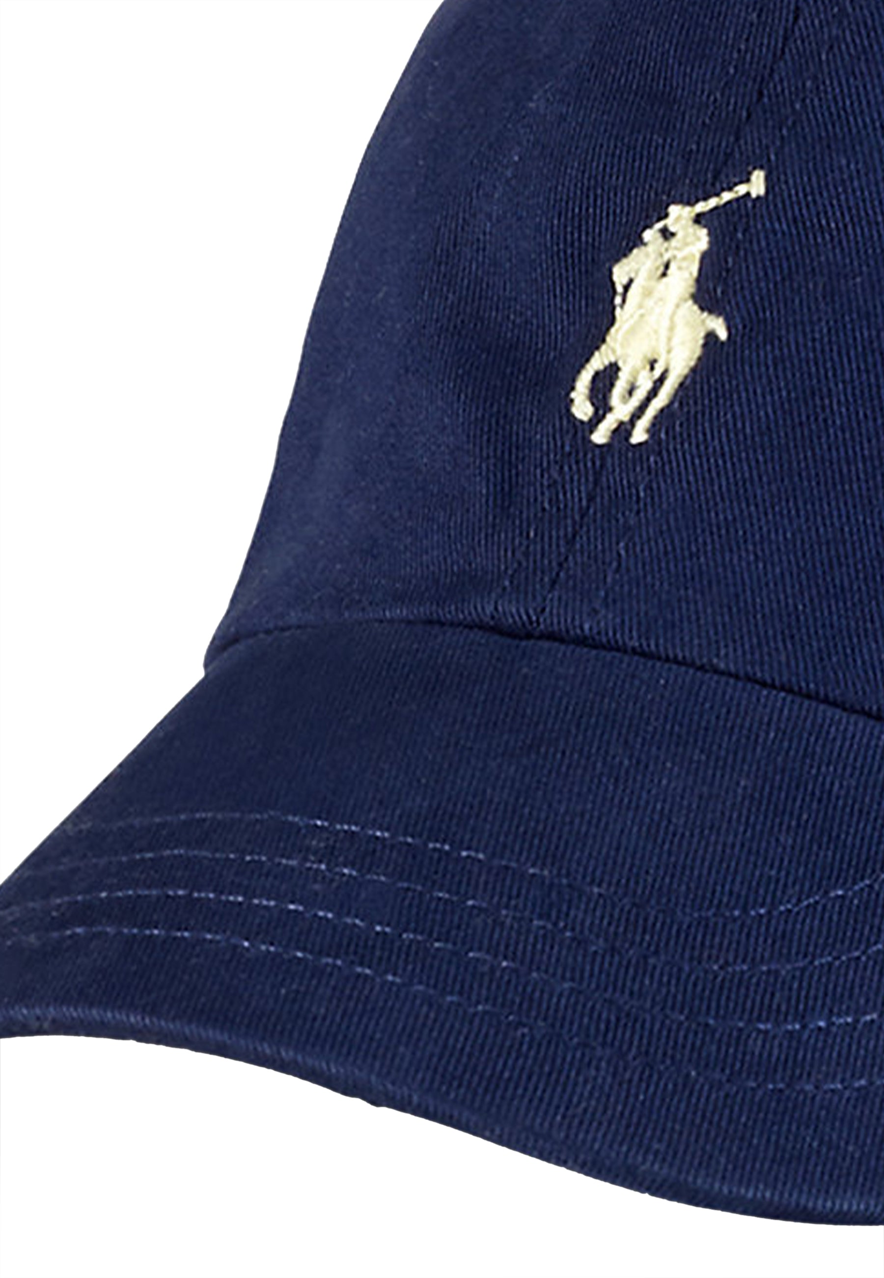 Cappello bambino Ralph Lauren blu in twill di cotone | ViaMonte Shop