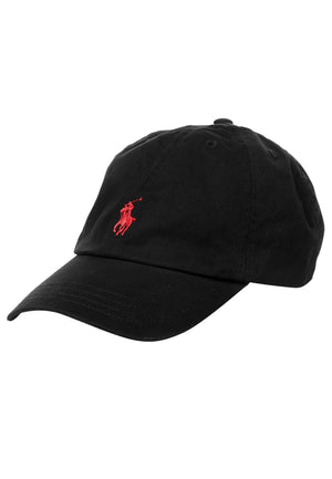 Cappello bambino Ralph Lauren nero in twill di cotone | ViaMonte Shop