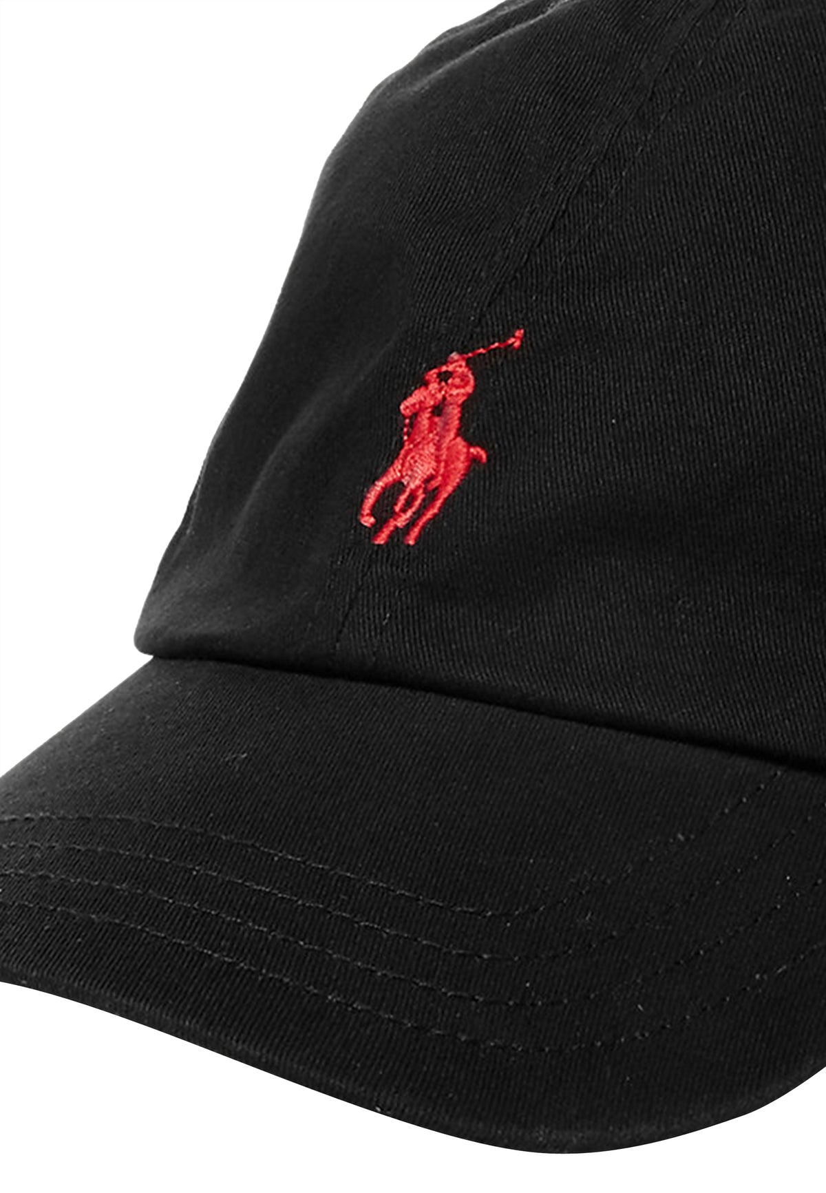 Cappello bambino Ralph Lauren nero in twill di cotone | ViaMonte Shop
