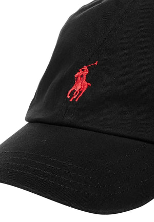 Cappello bambino Ralph Lauren nero in twill di cotone | ViaMonte Shop