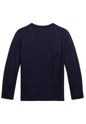 Maglia bambino Ralph Lauren blu in cotone | ViaMonte Shop