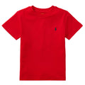 T-shirt bambino Ralph Lauren rossa in jersey di cotone