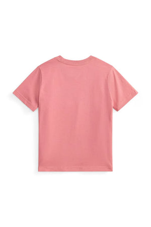 T-shirt bambino Ralph Lauren desert rose in cotone | ViaMonte Shop