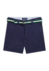 Bermuda bambino Ralph Lauren blu in twill stretch | ViaMonte Shop