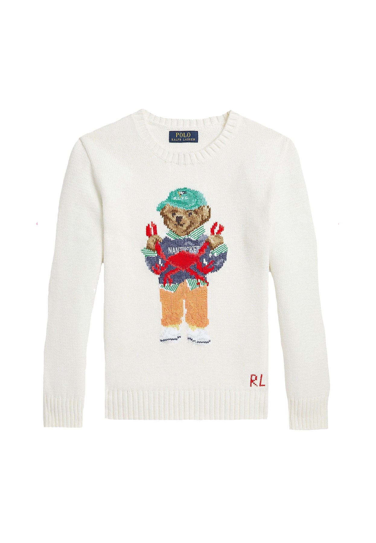 Maglia bambino Ralph Lauren bianca in cotone | ViaMonte Shop